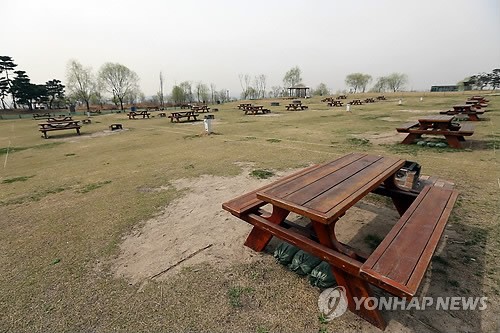 노을 캠핑장 내일부터 조기 개장