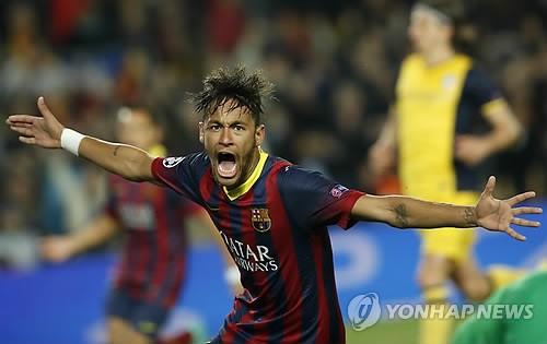 <월드컵축구> "스페인 언론 작심하고 네이마르 흔든다"