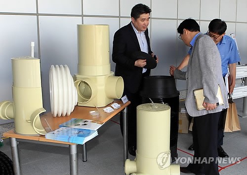 충남도 신기술·신공법 우수 건설 자재 전시