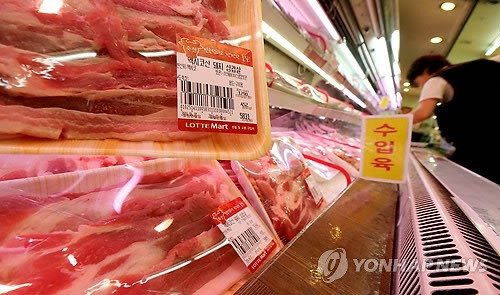 삼겹살 수입 42% 급증…외국산축산물 몰려온다
