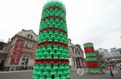 노숙인들과 함께 만든 꽃의 매일
