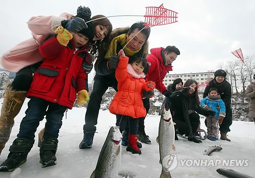 홍천강꽁꽁축제로 오세요