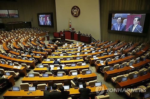 대정부질문 답변하는 최경환 부총리