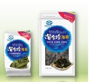 中수출용 김·다시마 현지브랜드 海多珍 출시