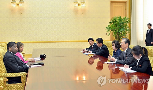 북한 최태복 당비서, 마틴 춘공 총서기와 회담