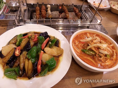 아리랑 양꼬치 대표 요리