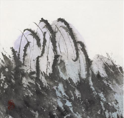 한지에 그린 마음의 산…진경수 산展