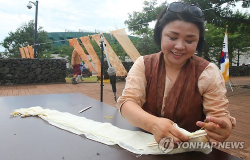 제주 감물염색은 이렇게!