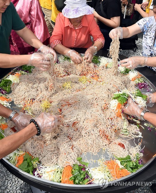 춘천 막국수닭갈비축제 100인분 막국수