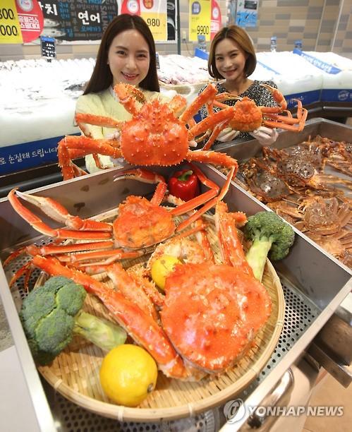 홈플러스, 킹크랩·대게 할인