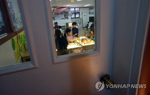일과시간 보내는 유치원 아이들