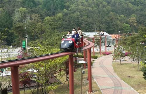 겨울 휴장 속리산 솔향공원 스카이 바이크 내달 개장