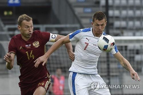 '한국축구 두번째 원정상대' 체코, 러시아에 2-1 역전승