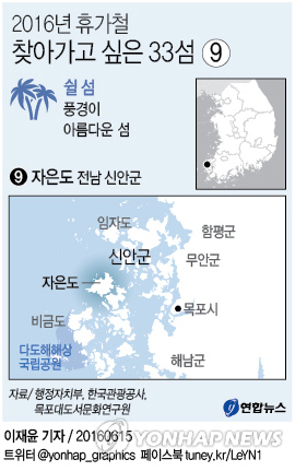 <가고 싶은 섬> 이세돌의 고향·섬 속 거대 평야…신안 비금·도초도