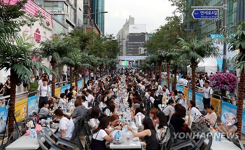 신촌 연세로에서 맥주 한 잔 하세요