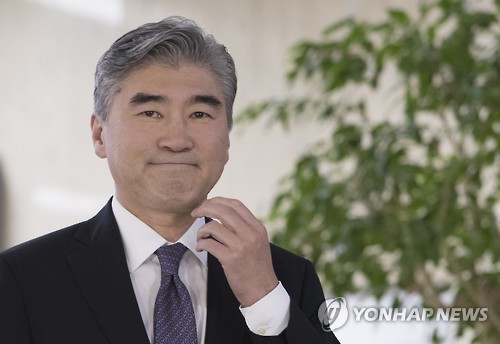 입국하는 성김 美 대표