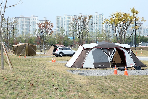 300여명 동시 이용…킨텍스에 국민여가캠핑장 개장
