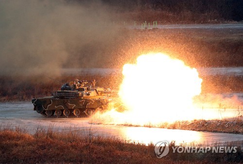 불 뿜는 K-1 전차