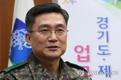 축사하는 서욱 1군단장