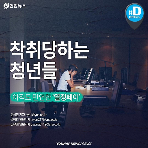 <카드뉴스> 열정페이에 착취당하는 청년들