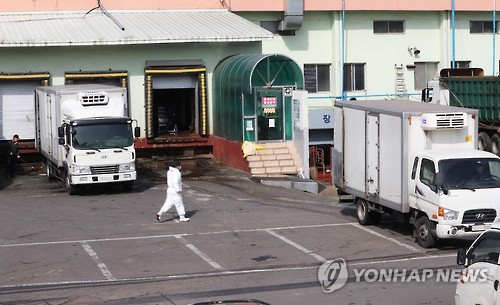 이동제한 썰렁한 도축장