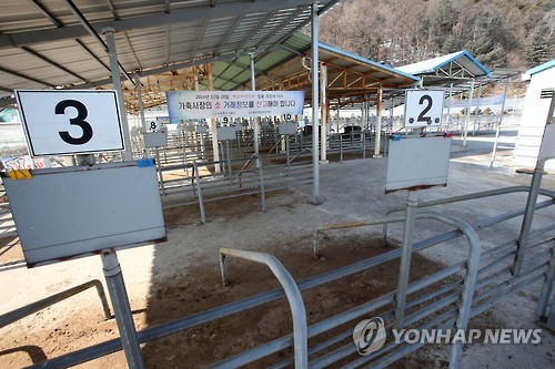 썰렁한 우시장