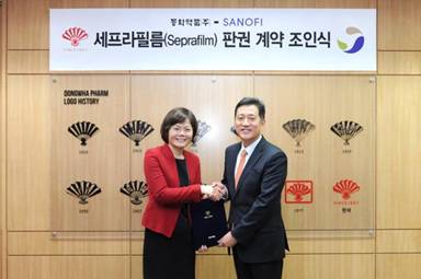 동화약품, 젠자임 유착방지제 세프라필름 독점 판매