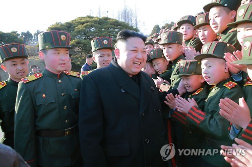 만경대혁명학원 찾은 김정은
