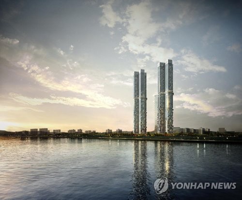 아크로서울포레스트 아파트 투시도