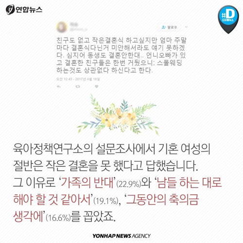 [카드뉴스] 꿈으로 남은 작은 결혼식