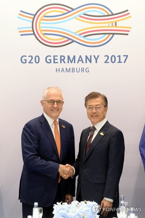 문재인 대통령 호주 턴불총리와 정상회담 | 인스티즈