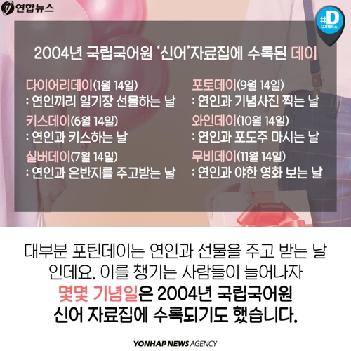 [카드뉴스] 매달 14일은 돈 쓰는 날인가…정체모를 연인 기념일 많다