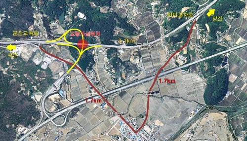 서산나들목 입체화 공사로 18일 국도 32호선 일부 통제