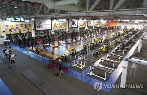 웅장한 규모의 진천선수촌 웨이트트레이닝센터