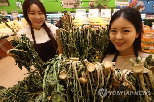 양구 펀치볼 햇 시래기 맛보세요