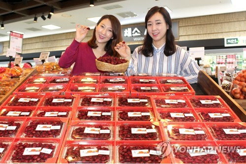 올해 첫 출하된 산딸기 맛보세요~!