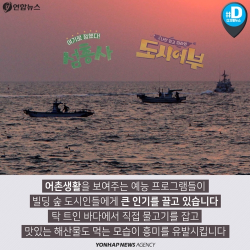 [카드뉴스] 뭔가 수산한 그들이 섬총사·도시 어부가 된 까닭은?