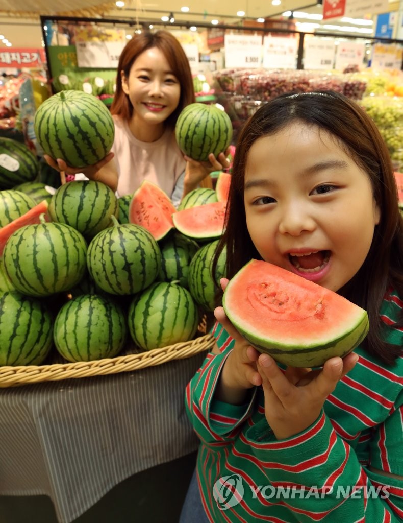 롯데마트, 작아서 먹기 편한 미니수박 판매