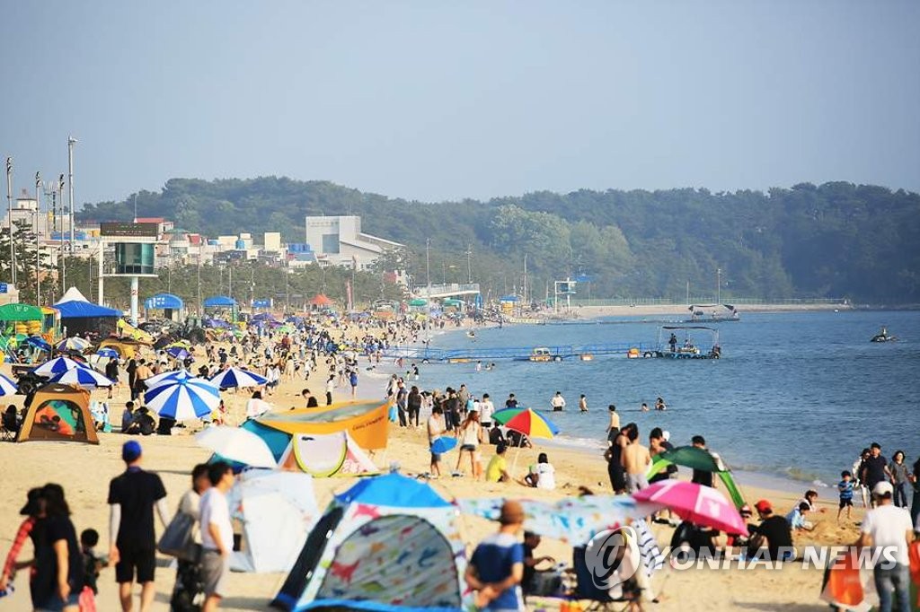 피서객 인산인해 대천해수욕장