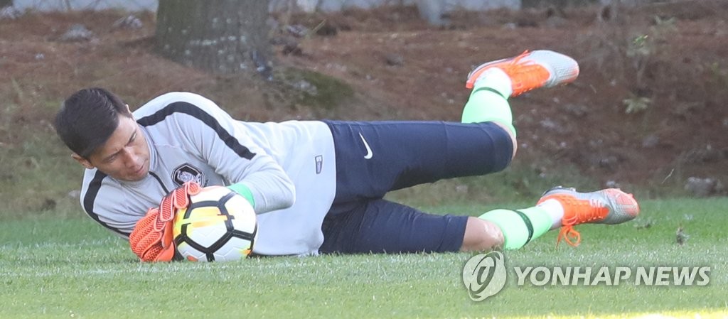 벤투호 수문장 노리는 김진현