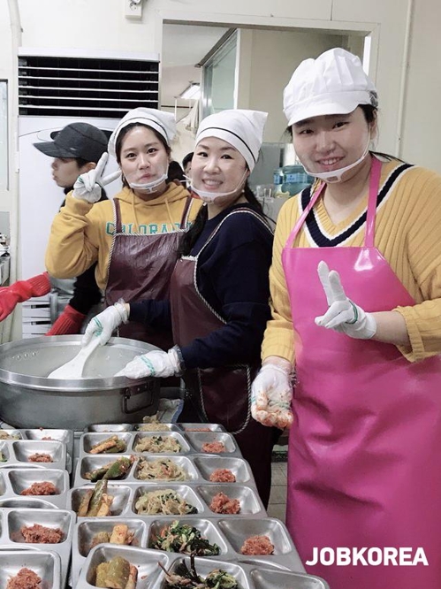 잡코리아, 연말 맞아 하상바오로의 집에서 무료 급식 봉사활동
