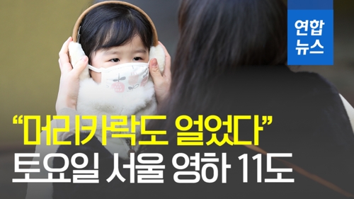 [영상] 머리카락도 얼었다…토요일 서울 최저 영하 11도