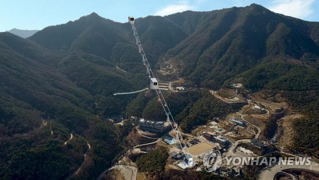 산청 동의보감촌 왕산 케이블카 사업 조감도