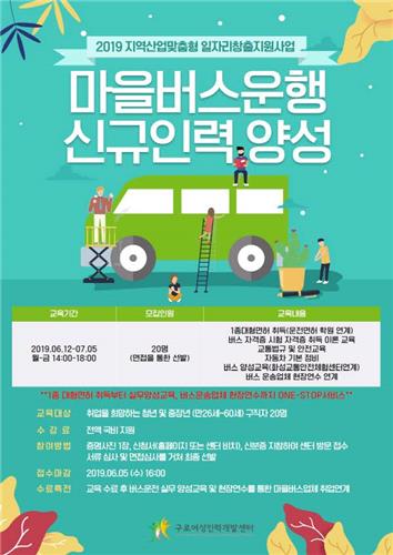 구로여성인력개발센터, 지역산업 맞춤형 일자리 창출 지원사업