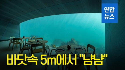 [영상] 바닷속 5m에서 냠냠…노르웨이 해저 레스토랑 오픈