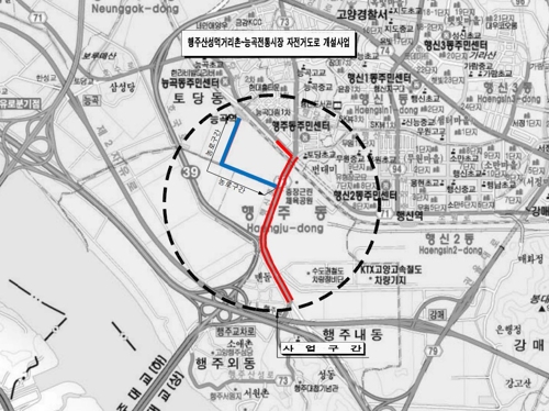 고양시, 행주산성먹거리촌∼능곡전통시장 자전거도로 정비