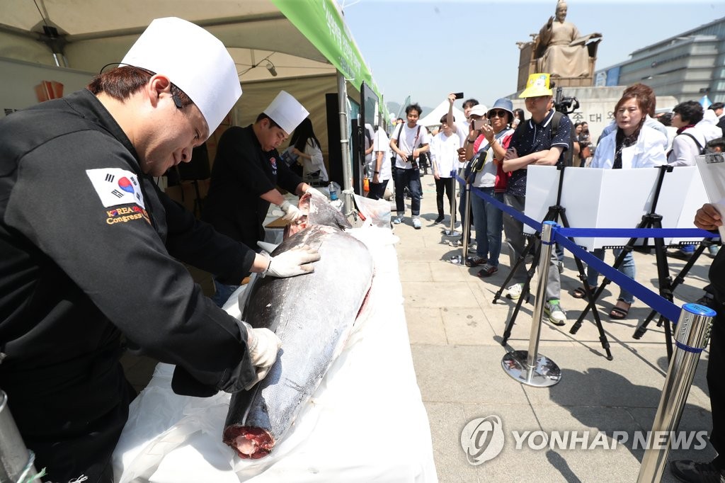 세종대왕님과 함께보는 참치해체쇼