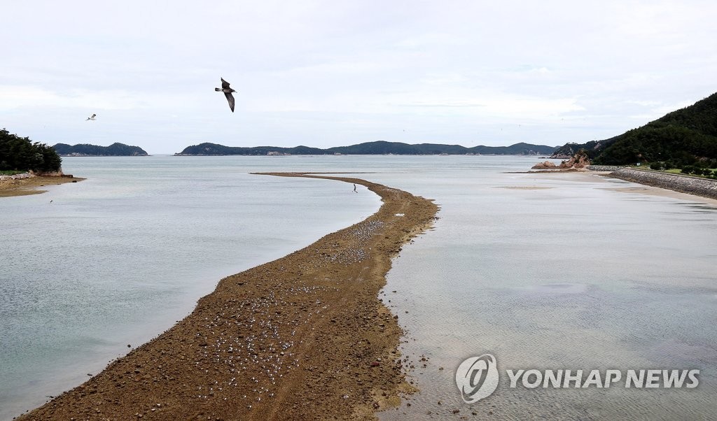 바닷길 갈라진 태안 안흥항