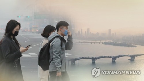 황사 영향…광주 전역·전남 서부 미세먼지 주의보