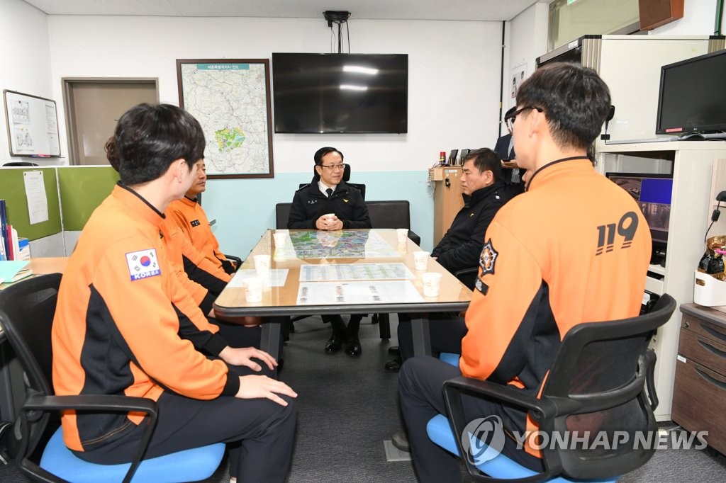 소방청장, 세종소방서 한솔119안전센터 격려 방문
